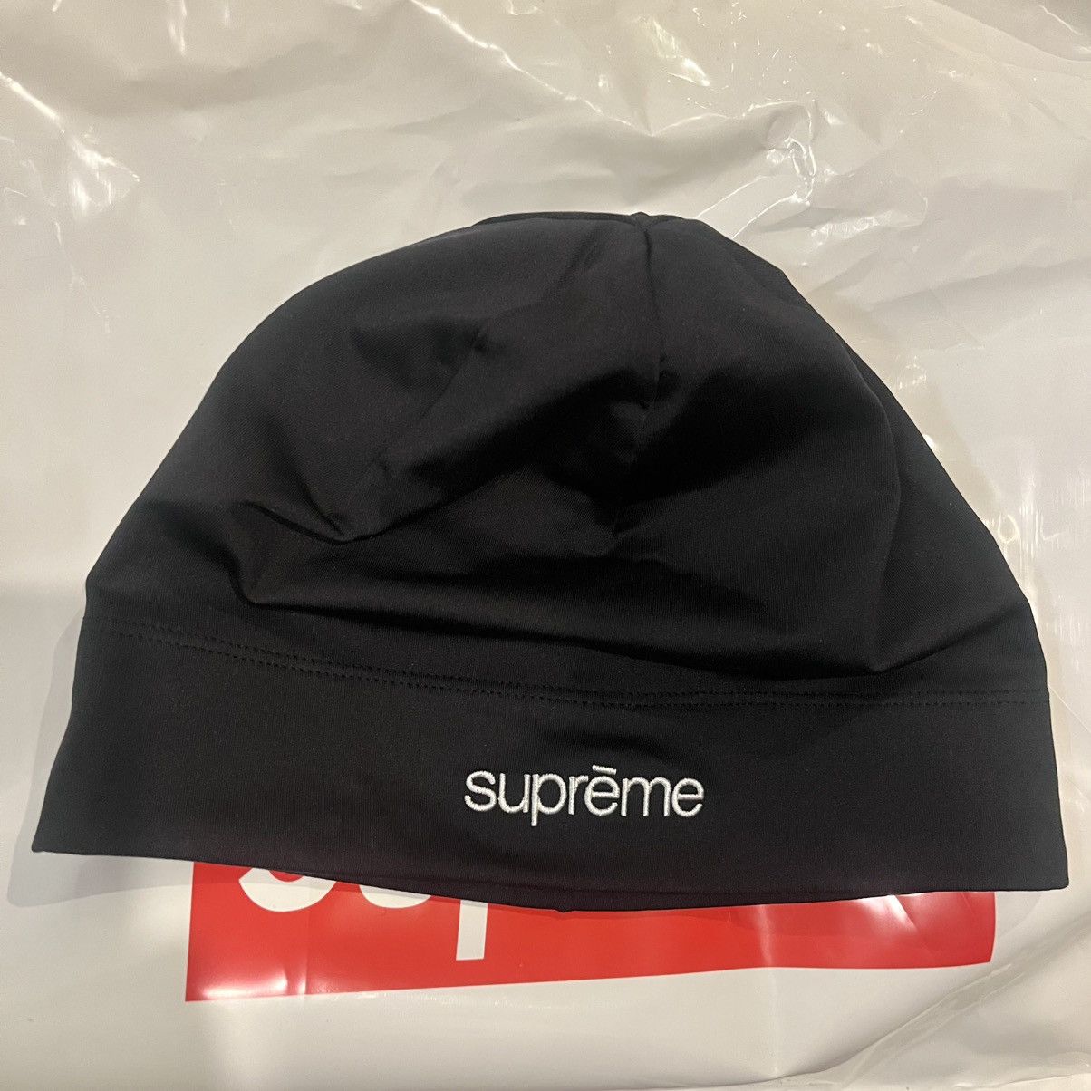 Supreme Supreme Base Layer Beanie Black | Grailed