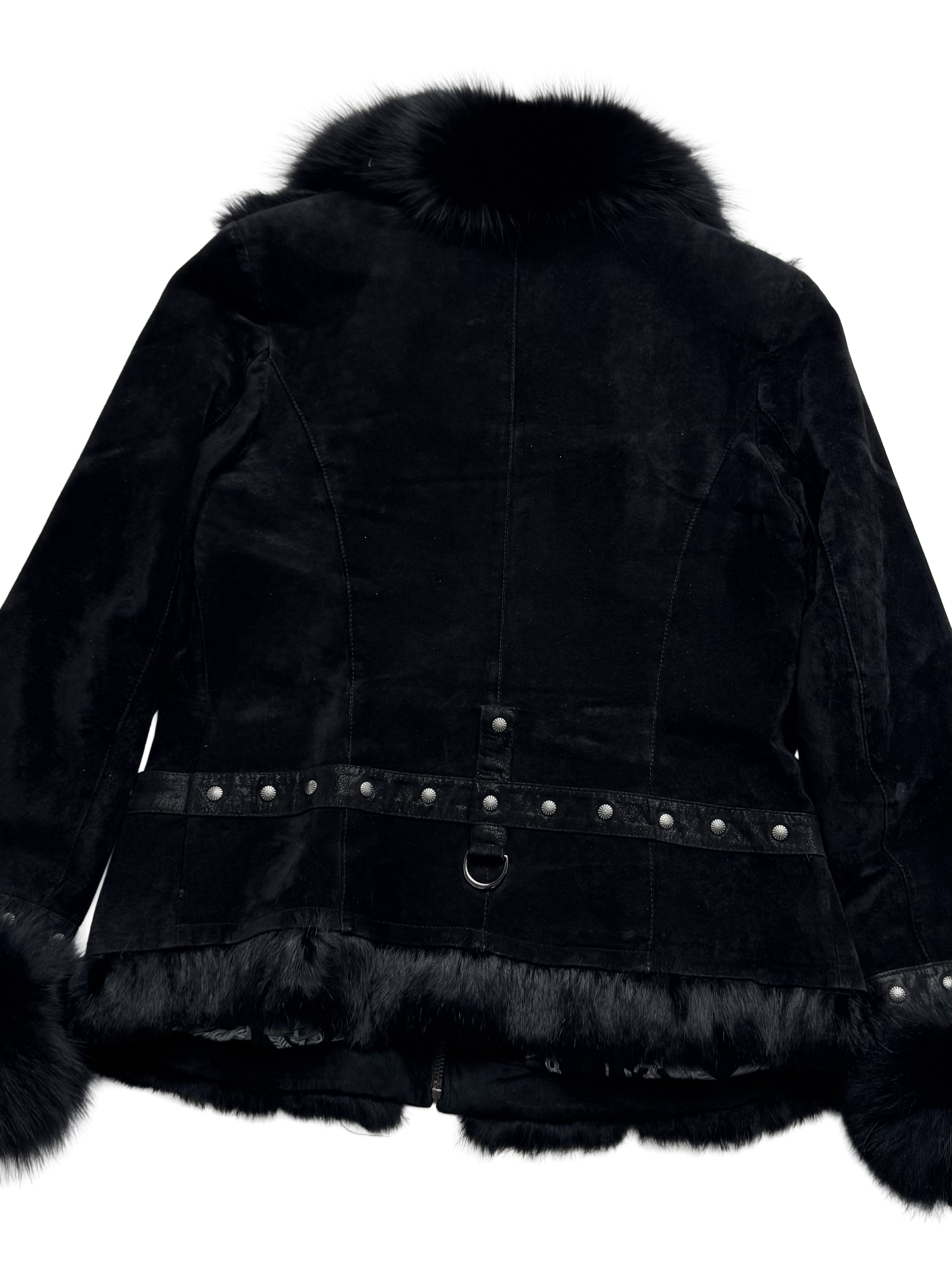 Vintage Vintage Real Suede Jacket With Real Fur Details Size M / US 6-8 / IT 42-44 - 10 Thumbnail