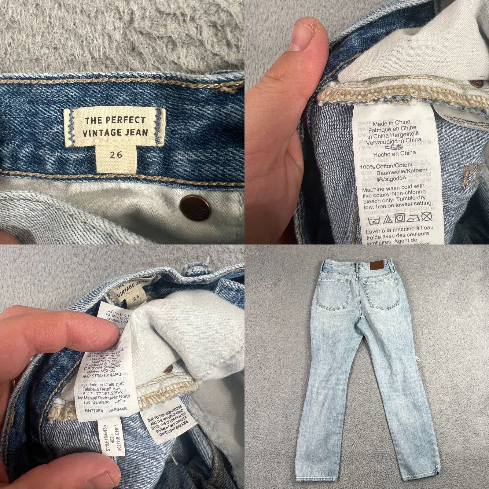 Madewell Madewell Jeans Womens 26 Light Wash 90s Bohemian Straight Denim Blue Spring Fall Summer Winter Mens? Size 26" / US 2 / IT 38 - 8 Thumbnail