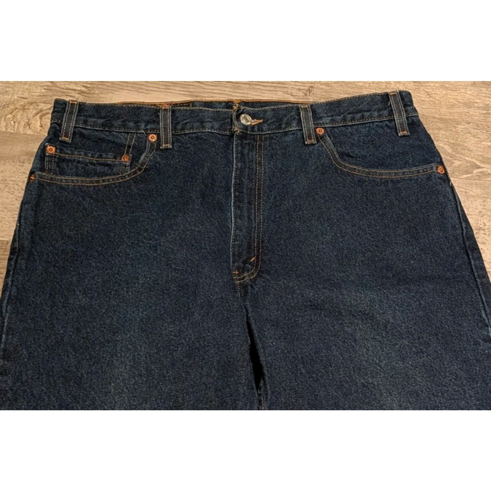 Levi's VINTAGE Levi's Jeans 36 x 30 Regular Dark Wash Denim 505 Straight Leg Men’s Size US 36 / EU 52 - 3 Thumbnail