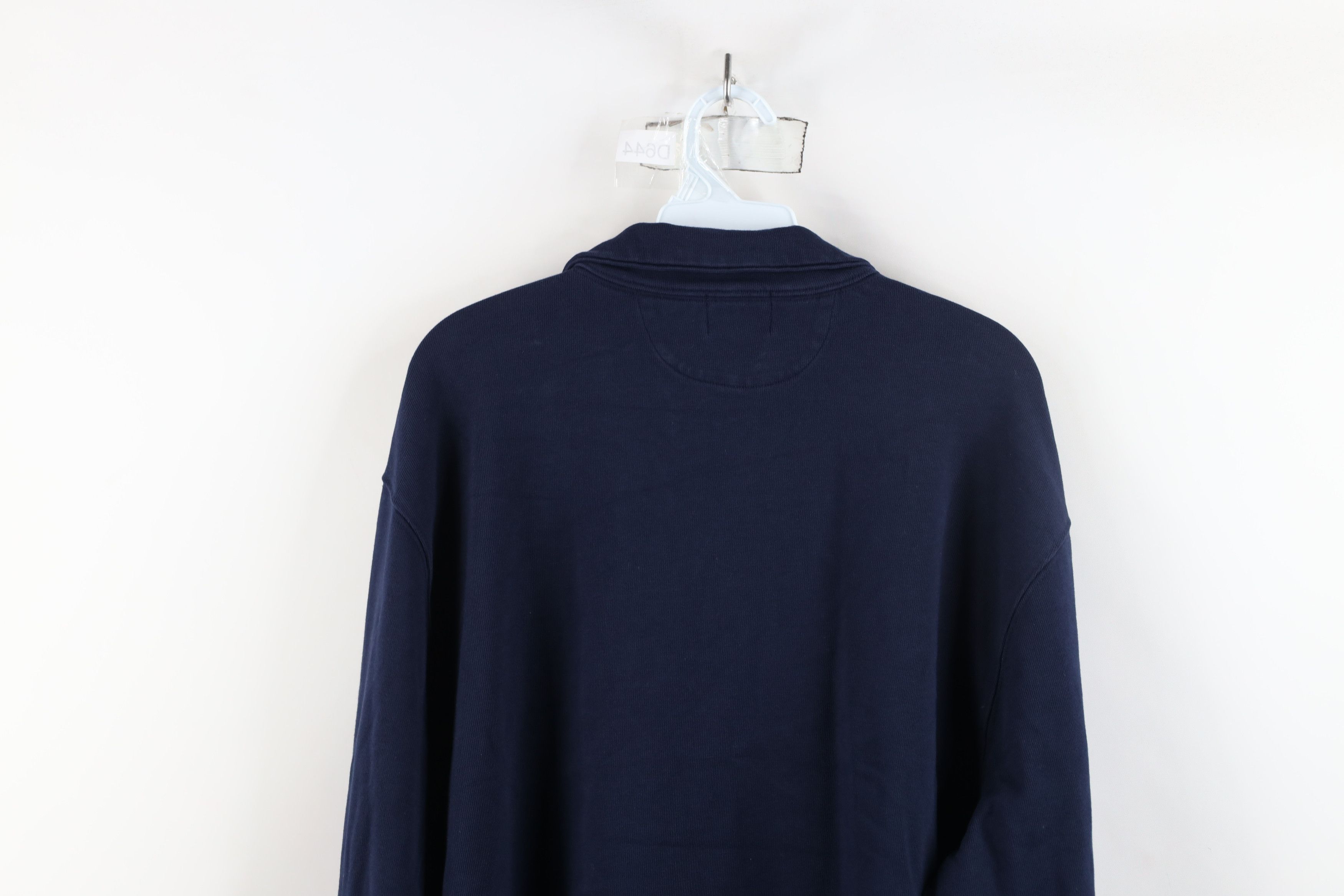 J.Crew × Vintage Vintage J Crew Elbow Patch Half Zip Pullover Sweater Blue Size US XL / EU 56 / 4 - 13 Thumbnail