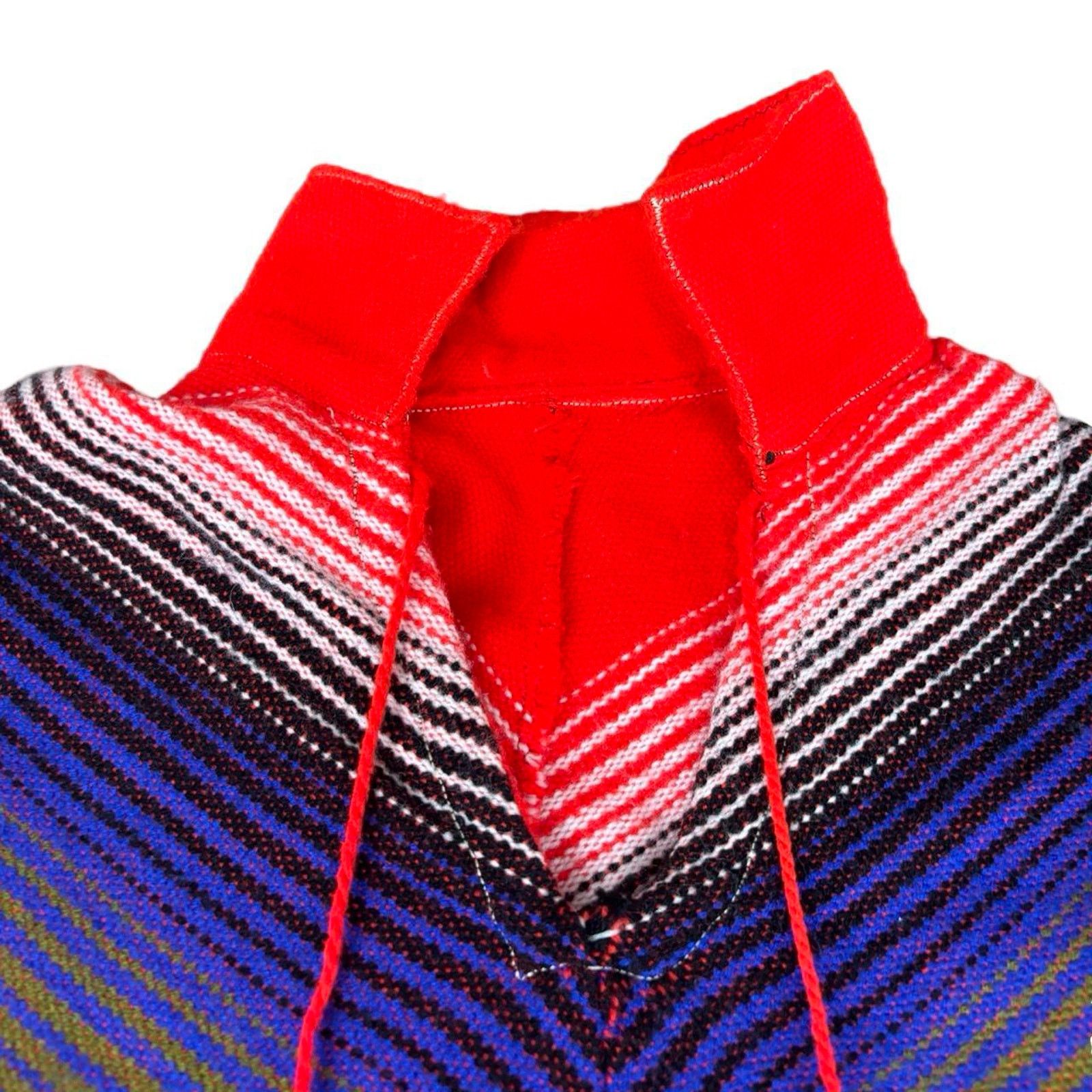 American Retro × Vintage 80s Western Retro Poncho Size L / US 10 / IT 46 - 3 Thumbnail