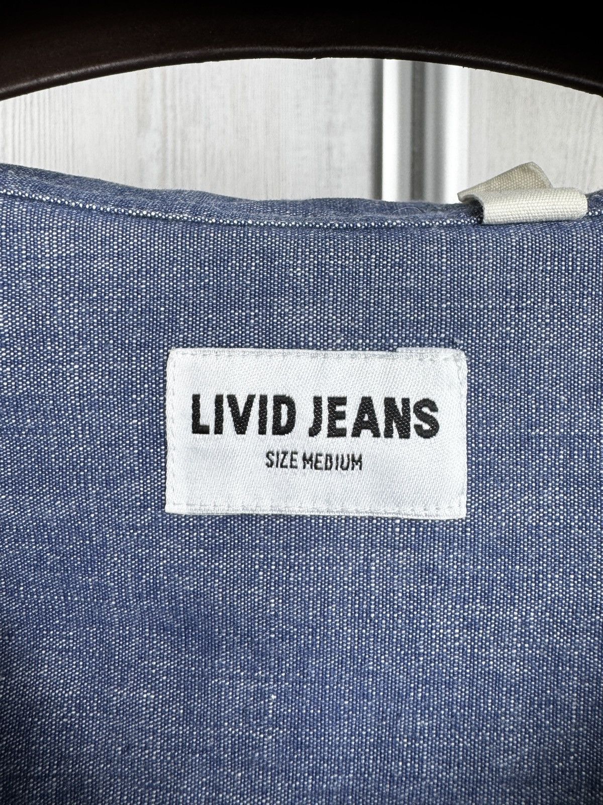 Livid LIVID JEANS – RAGNAR JAPAN Blue SELVAGE BUTTON UP Shirt Size US M / EU 48-50 / 2 - 9 Thumbnail