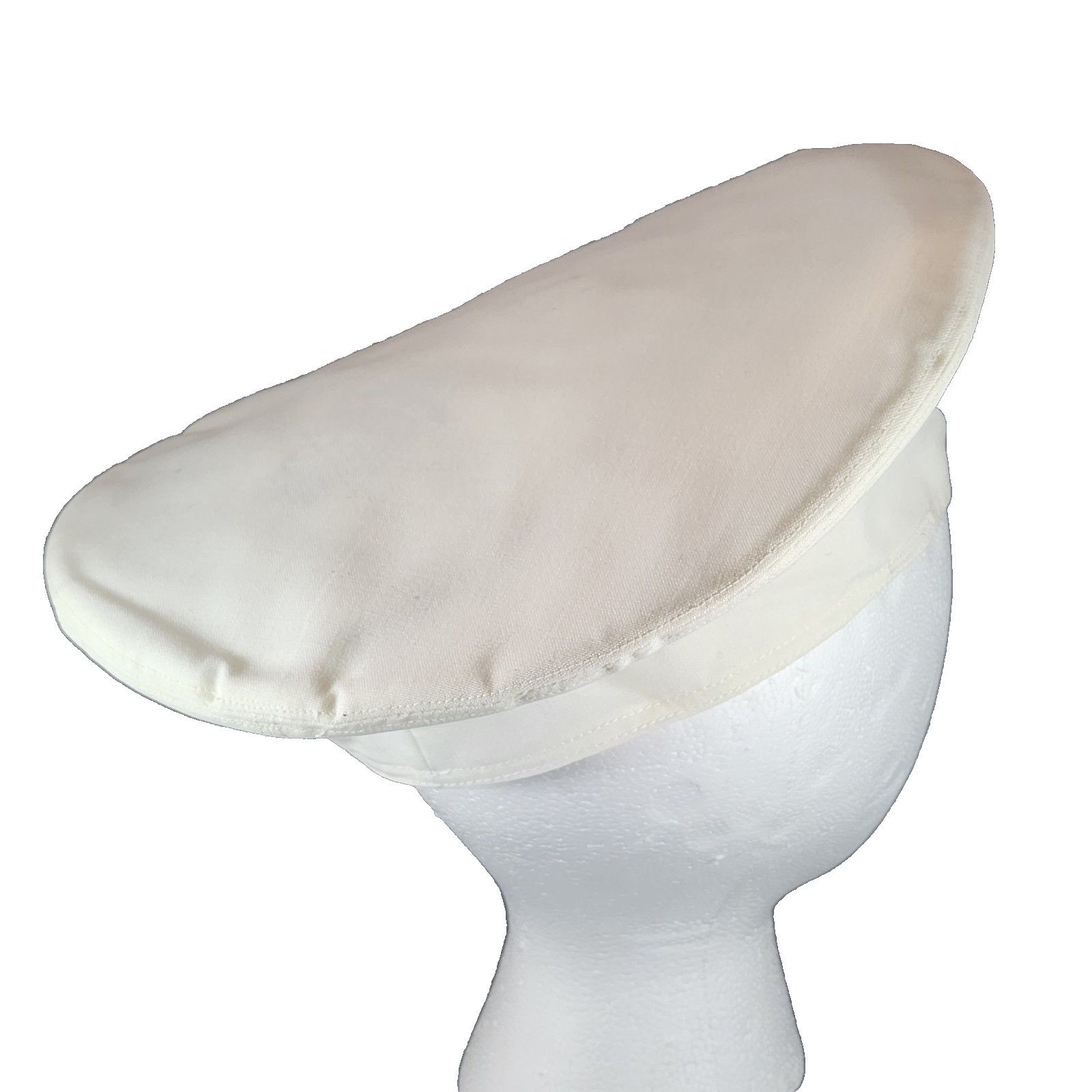 Other Art Caps White Military Sailor Uniform Hat Cover 6-7/8 White Size ONE SIZE - 2 Thumbnail