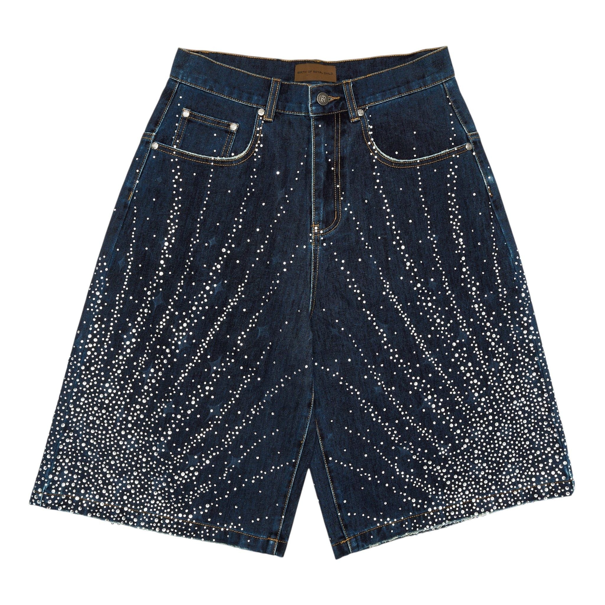 Birth of Royal Child 20k Diamond Starlight Denim Shorts Washed Blue Size US 30 / EU 46 - 1 Thumbnail