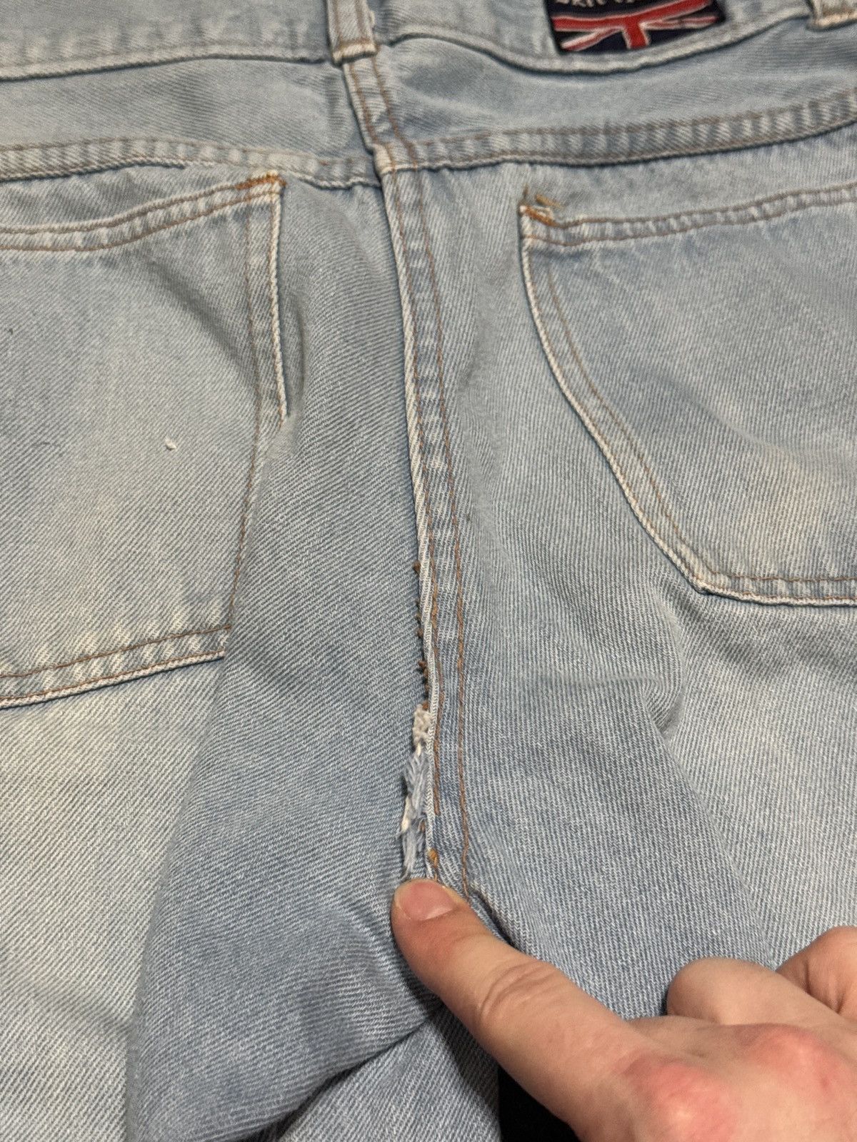 Vintage Vtg 70s Brittania Ultra Flare Bell Bottom Hippie 29x28 Jeans Size 29" - 13 Thumbnail