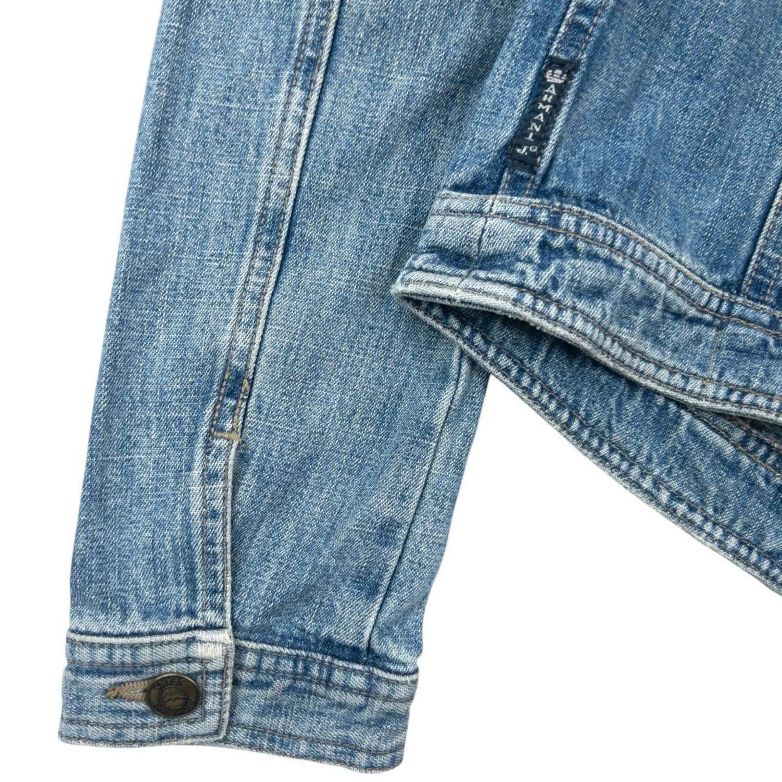 Other Vintage 2000s Armani Jeans Button Up Denim Jacket Womens M Size XL / US 12-14 / IT 48-50 - 6 Thumbnail