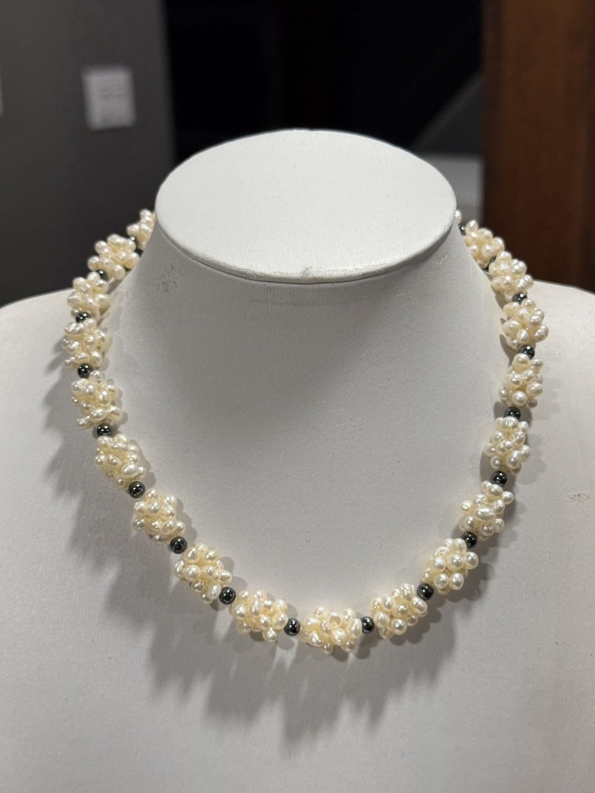 Jewelry Vintage Fresh Water Clustered Pearl Necklace Size ONE SIZE - 6 Thumbnail