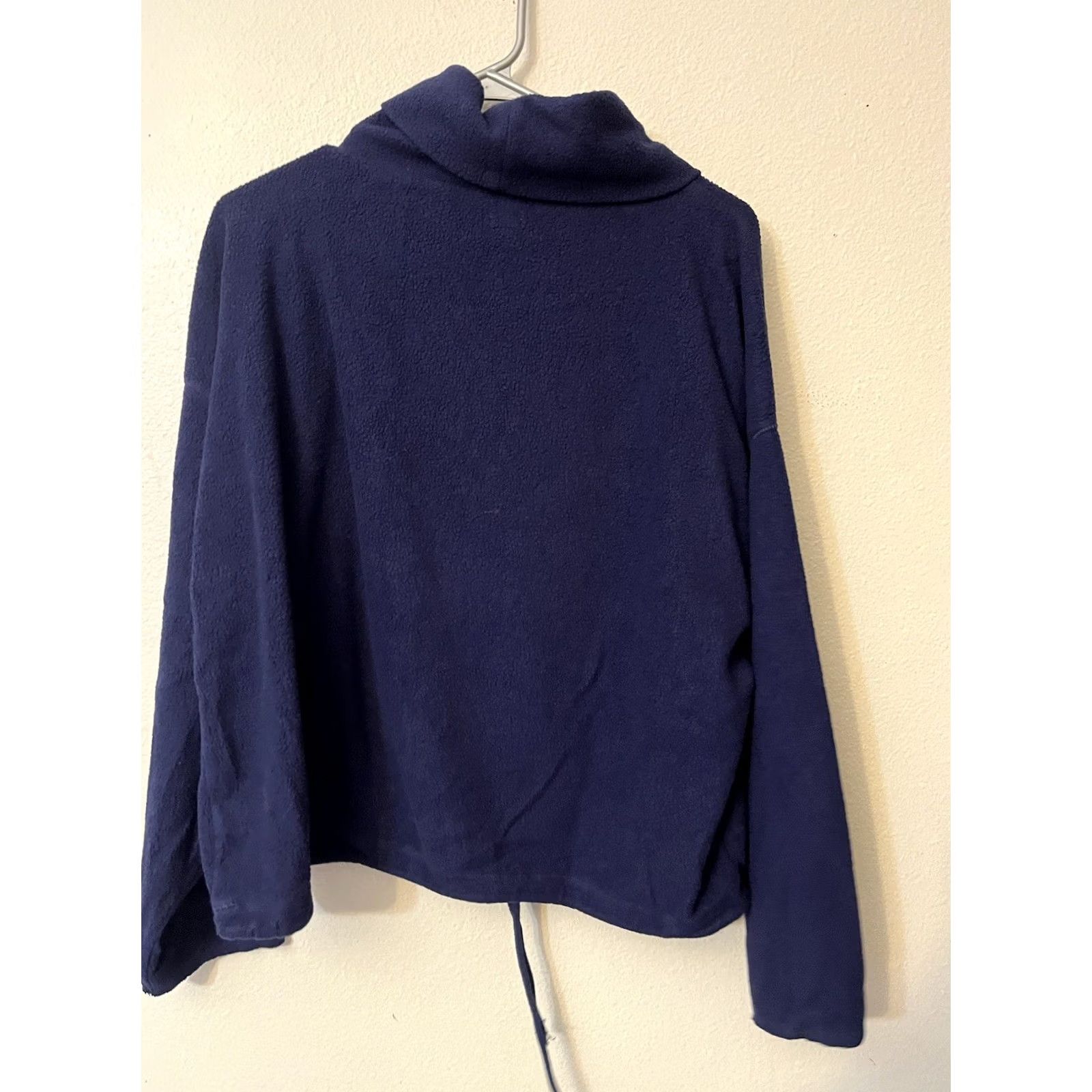 Vintage Aerie Sweatshirt Large Blue Cowl Neck Navy Soft Pullover Fleece Size Size L / US 10 / IT 46 - 3 Thumbnail