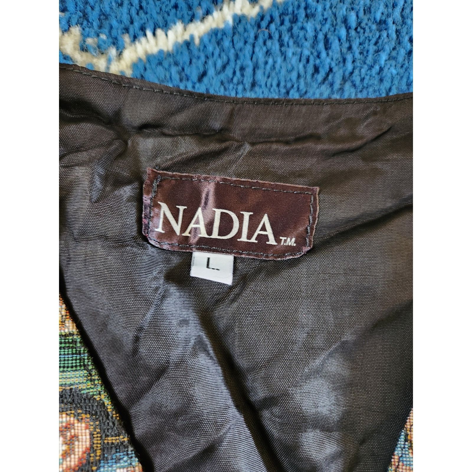 Other Vintage Nadia Tapestry Button Up Vest Lg Size L / US 10 / IT 46 - 5 Thumbnail