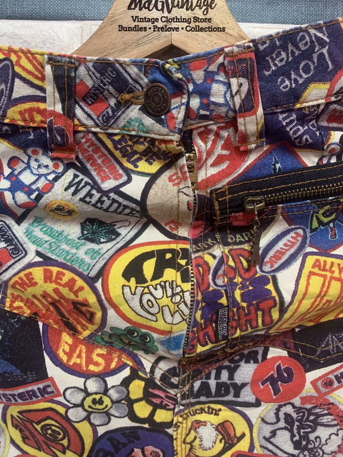 Hysteric Glamour DEATHSTOCK!! Skirt HYSTERIC GLAMOUR Fullprints Size 27" / US 4 / IT 40 - 3 Thumbnail