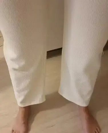 Jean Elastic Waist Wide Leg Straight Pants Joggers Size US 33 - 3 Thumbnail