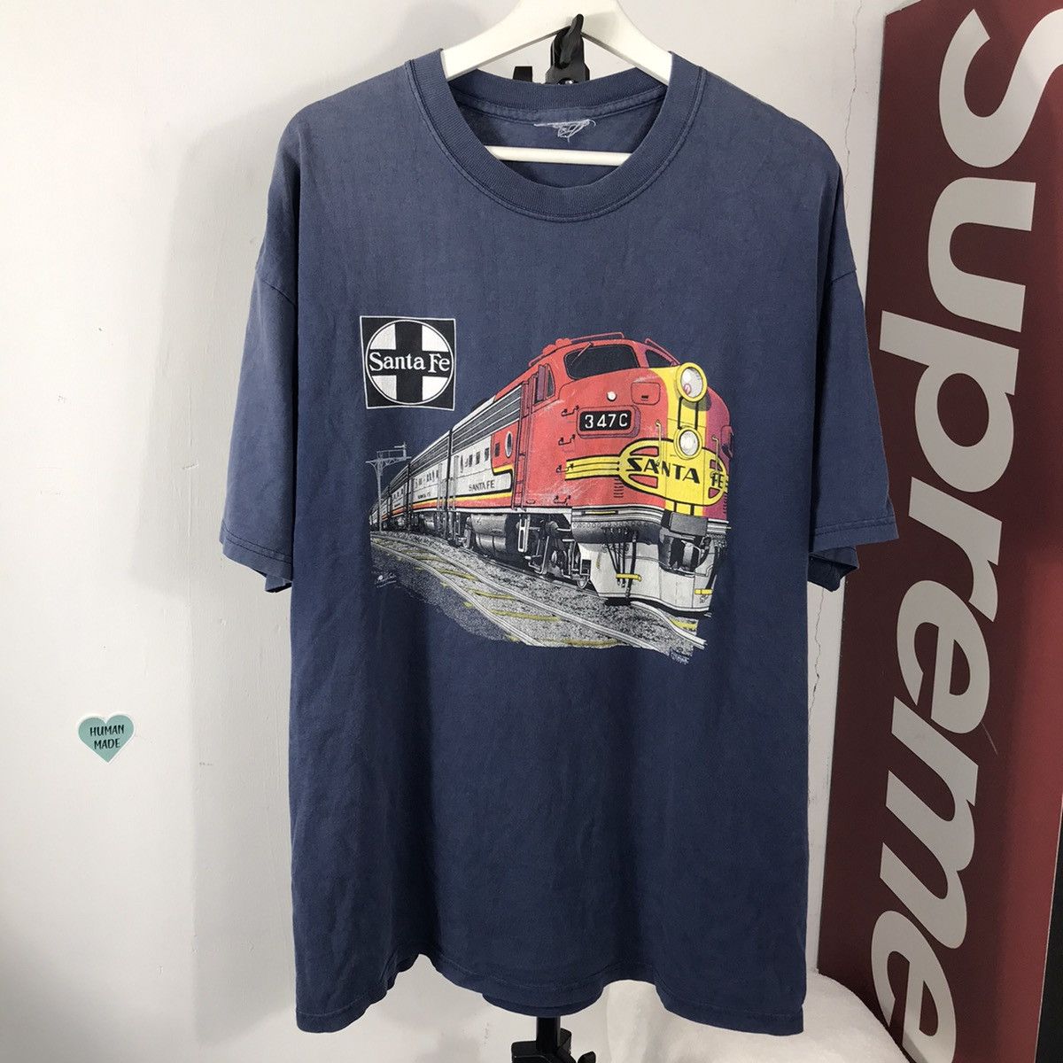 Vintage SantaFe desert highway to hell railway train t-shirt