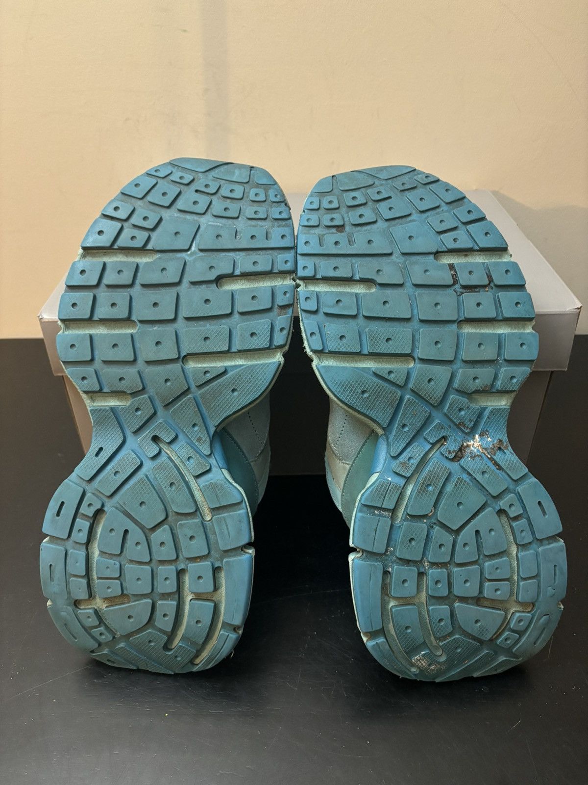 Balenciaga Balenciaga 3XL Suede Mesh Sneakers Teal Blue Size US 13 / EU 46 - 6 Thumbnail