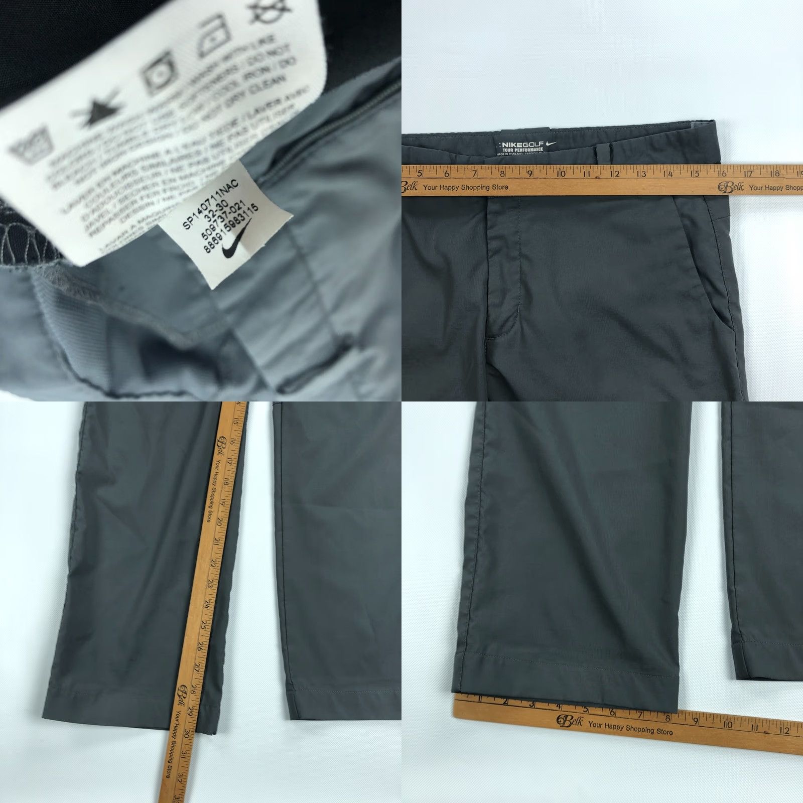 Nike Nike McIlroy Modern Tech Woven Golf Pants Mens 32x30 Gray Chino Straight Dep Women? Size US 32 / EU 48 - 8 Thumbnail