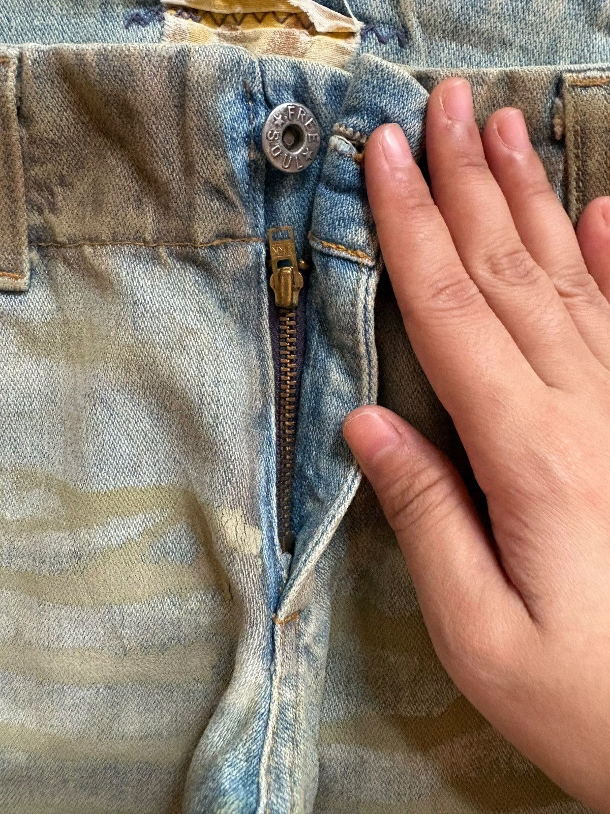 Japanese Brand Vintage Japanese Brand Rusty Mud Wash Bootcut Flare Jeans Size 28" / US 6 / IT 42 - 3 Thumbnail