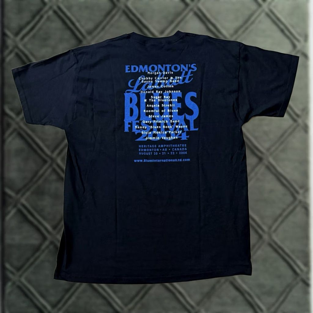 Fruit Of The Loom VINTAGE Labatt Blues Festival 2004 Muddy Waters Shirt XL Cotton Fruit of the Loom Mens Blues Rock Band T-Shirt Size US L / EU 52-54 / 3 - 1 Thumbnail
