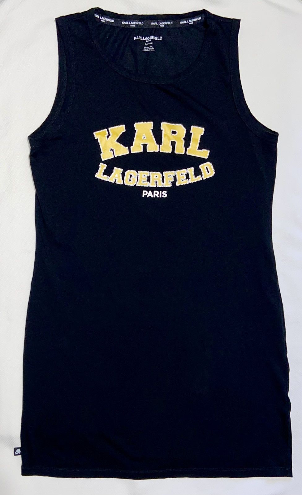 Karl Lagerfeld Karl Lagerfeld Mens Logo Black Cotton Tank Top S Size US XS / EU 42 / 0 - 2 Thumbnail