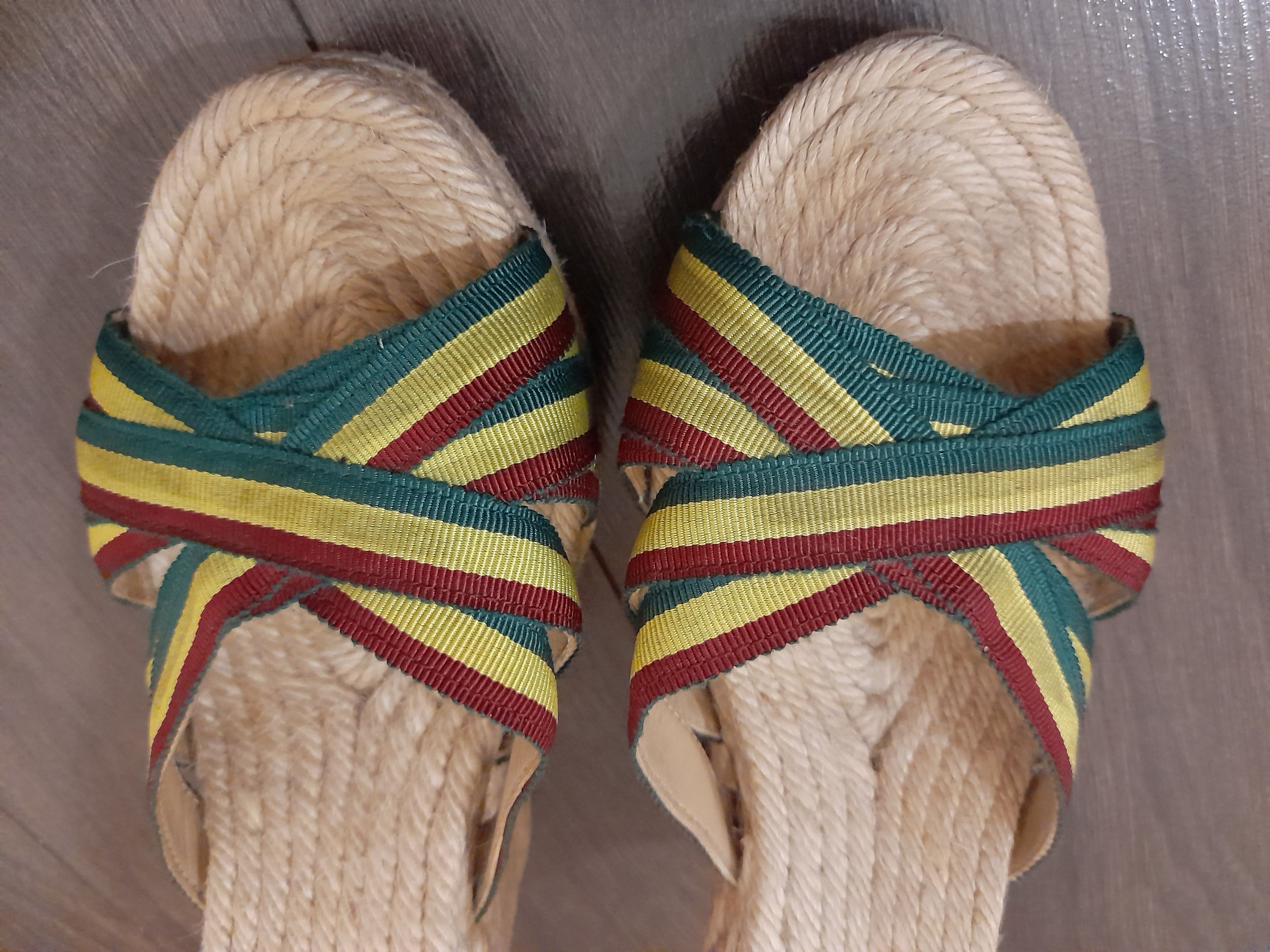 Christian Louboutin Vintage Christian Louboutin Cataribbon Stripe Espadrille Size US 6 / IT 36 - 11 Thumbnail