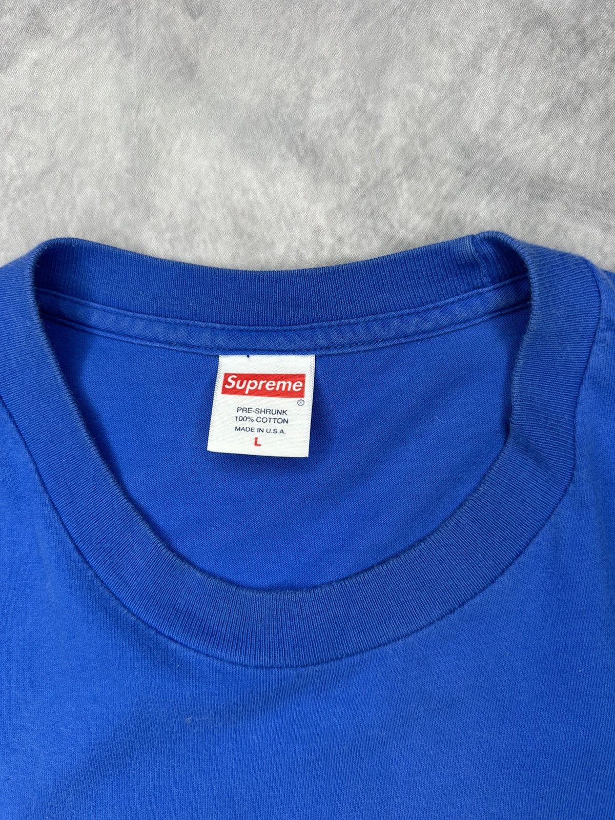 Supreme × Vintage New Christopher Wool x Supreme 1995 Tee - Blue Size US L / EU 52-54 / 3 - 5 Thumbnail