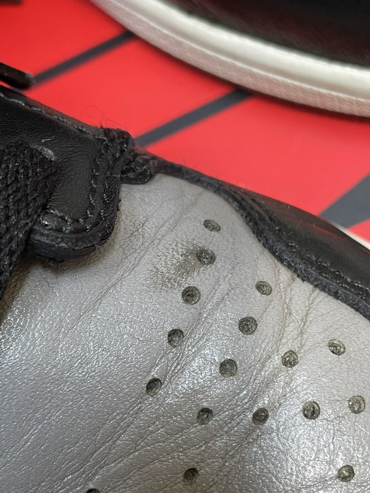 Nike Nike air jordan 1 high shadow black/medium grey-white Size US 11.5 / EU 44-45 - 8 Thumbnail
