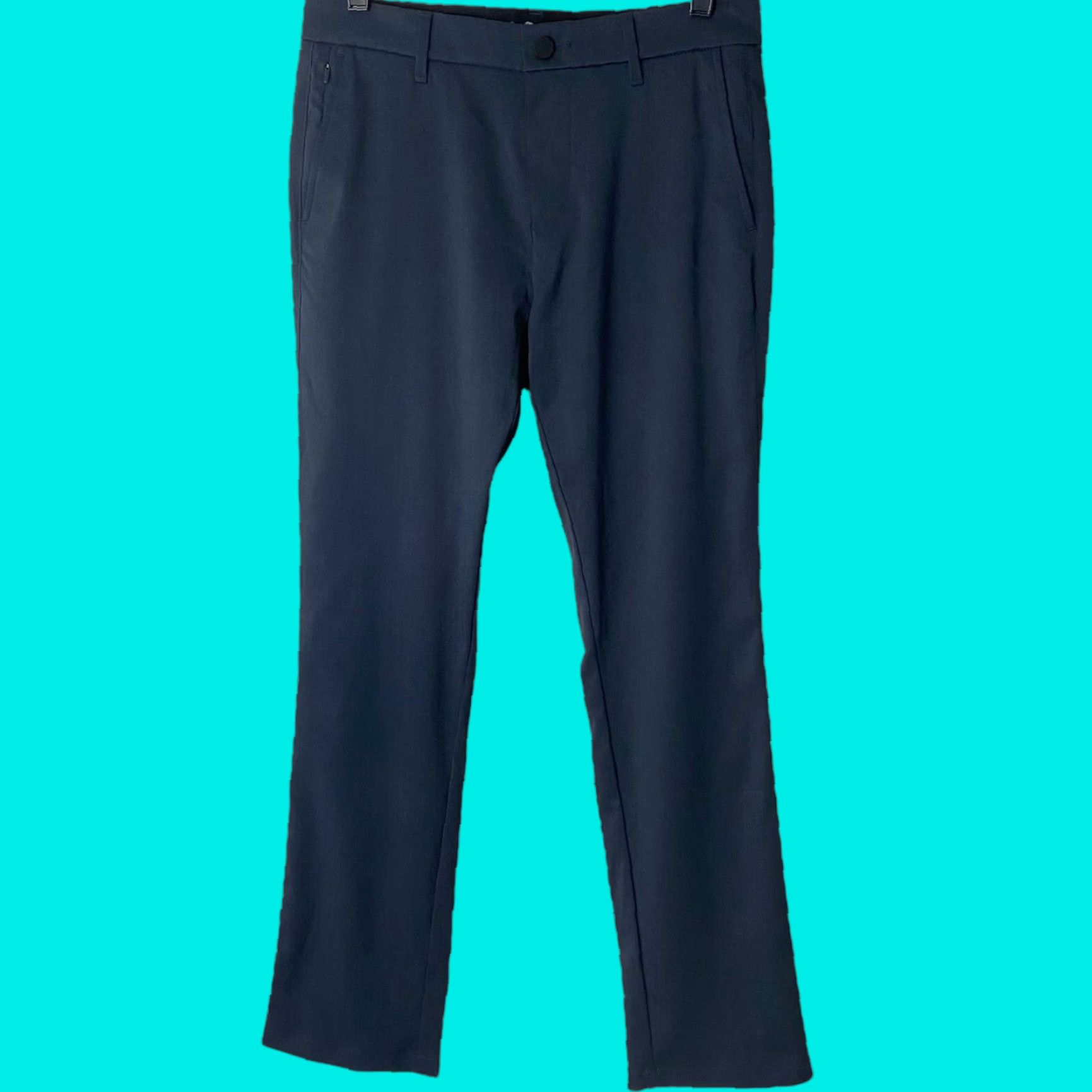 Vintage 01.ALGO Performance Straight Golf Chino Pants Blue Men's 29X32 Athletic Stretch Size US 29 - 1 Thumbnail