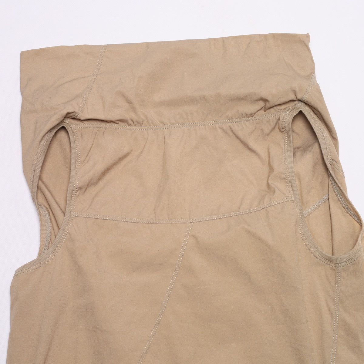 Brunello Cucinelli Brunello Cucinelli Cotton Polyamide Spandex Dress Long Beige Size S / US 4 / IT 40 - 16 Thumbnail
