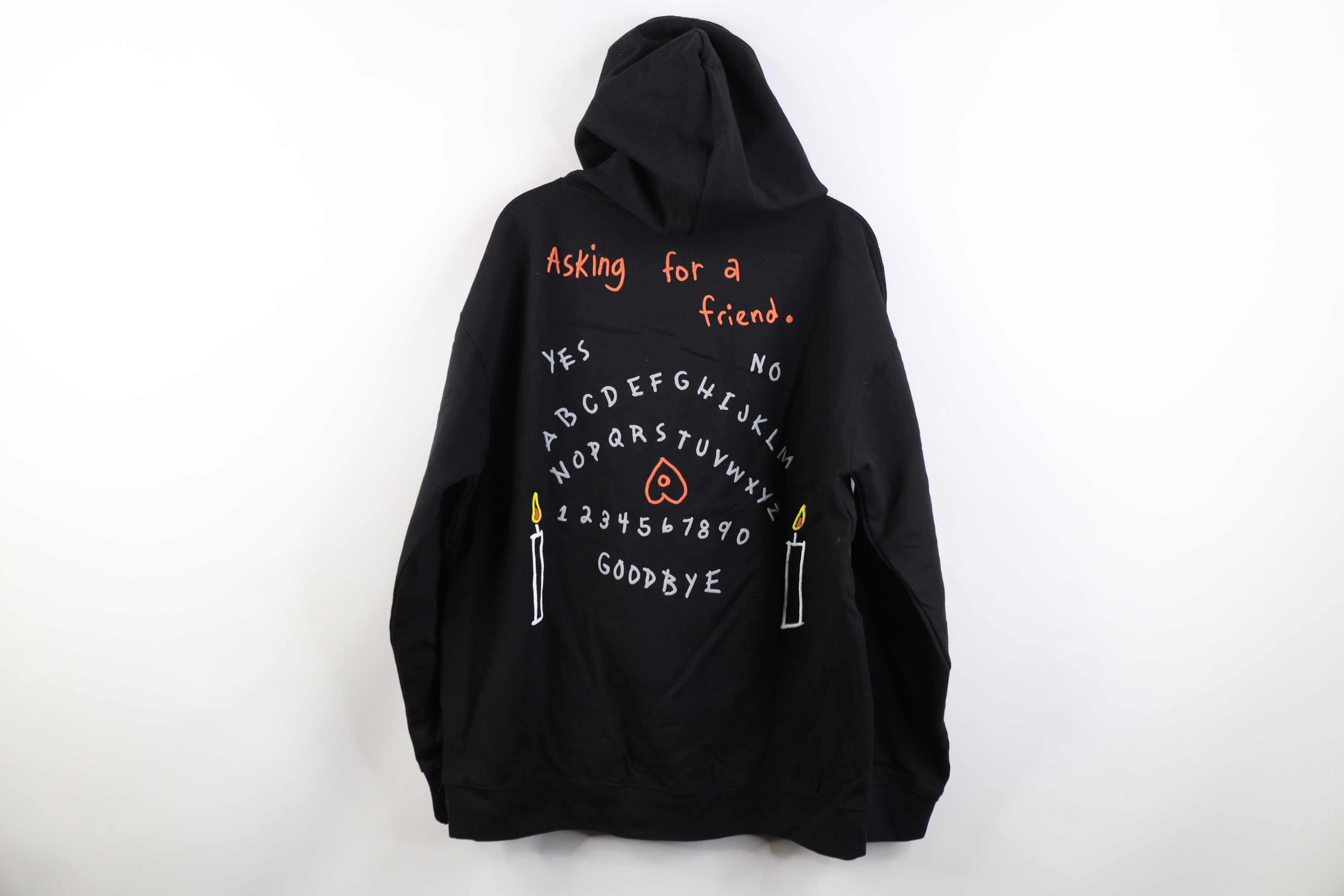 Vintage Deadstock Y2K Streetwear Skull Ouija Board Hoodie Sweatshirt Size US XL / EU 56 / 4 - 11 Thumbnail