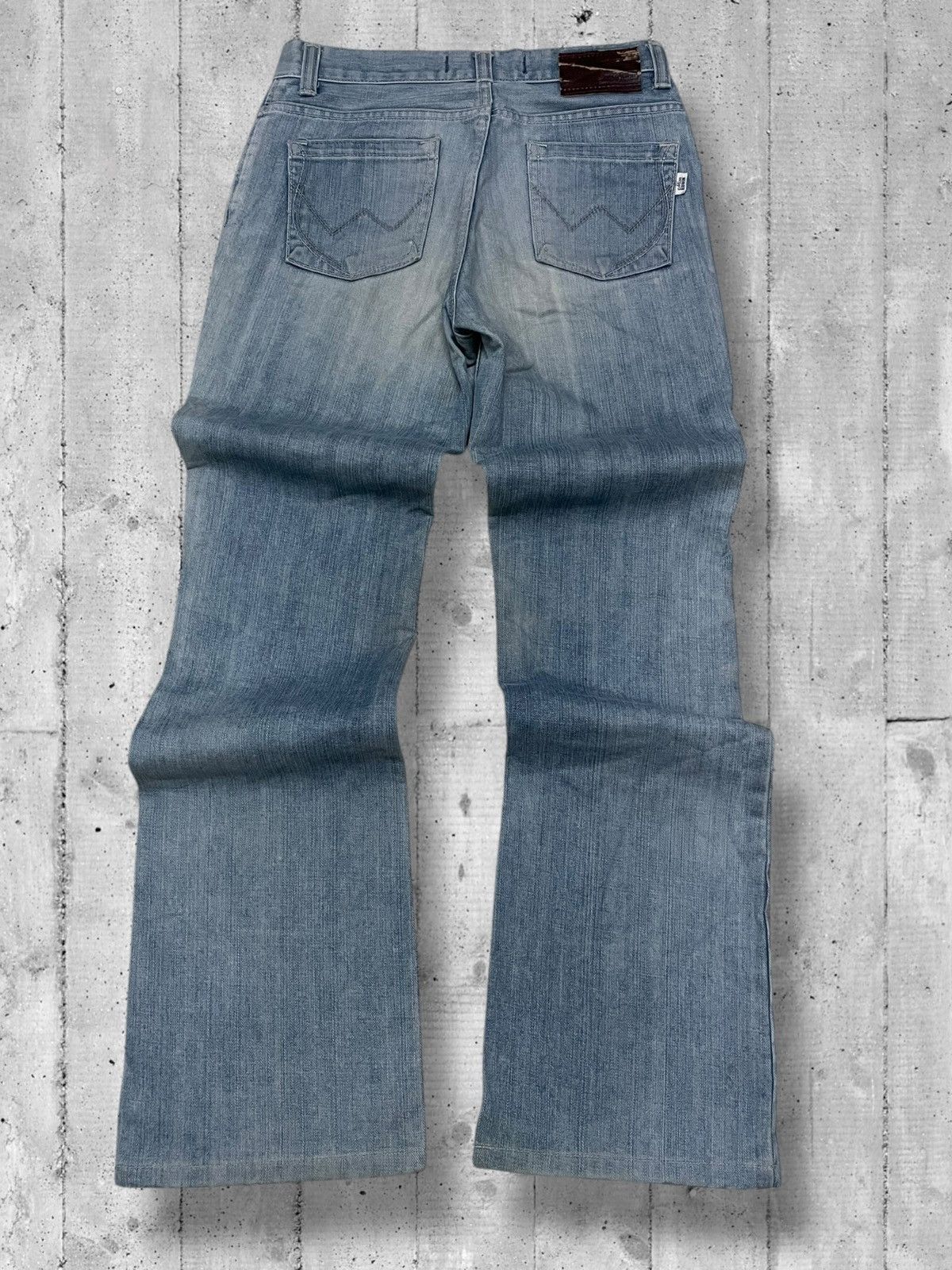 Designer × Edwin × Vintage Vintage 1990s Japan Designer Edwin Small Flared Blue Denim Size US 28 / EU 44 - 9 Thumbnail