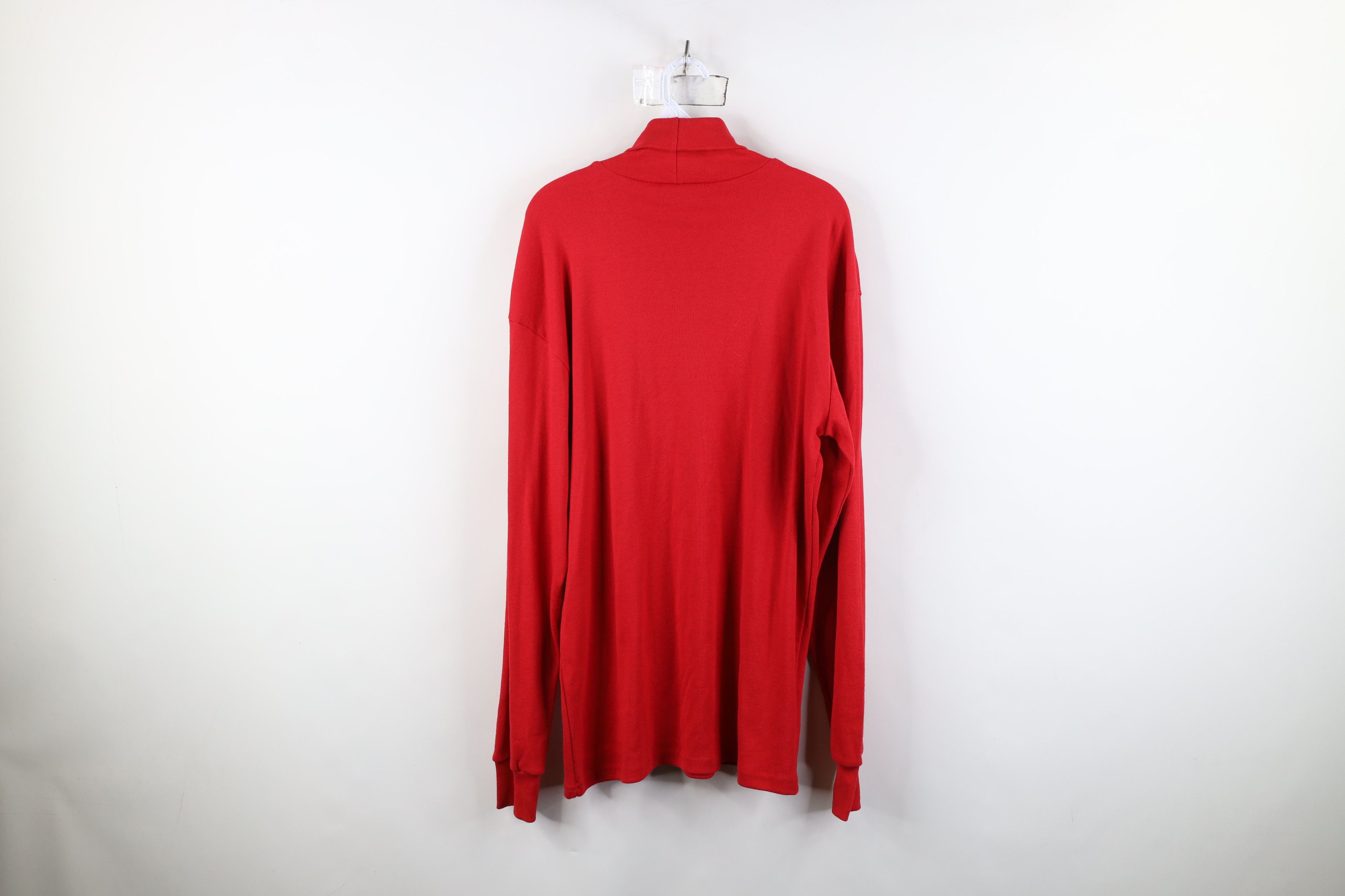 Majestic Vintage 90s Majestic Cleveland Baseball Turtleneck T-Shirt Size US XL / EU 56 / 4 - 11 Thumbnail
