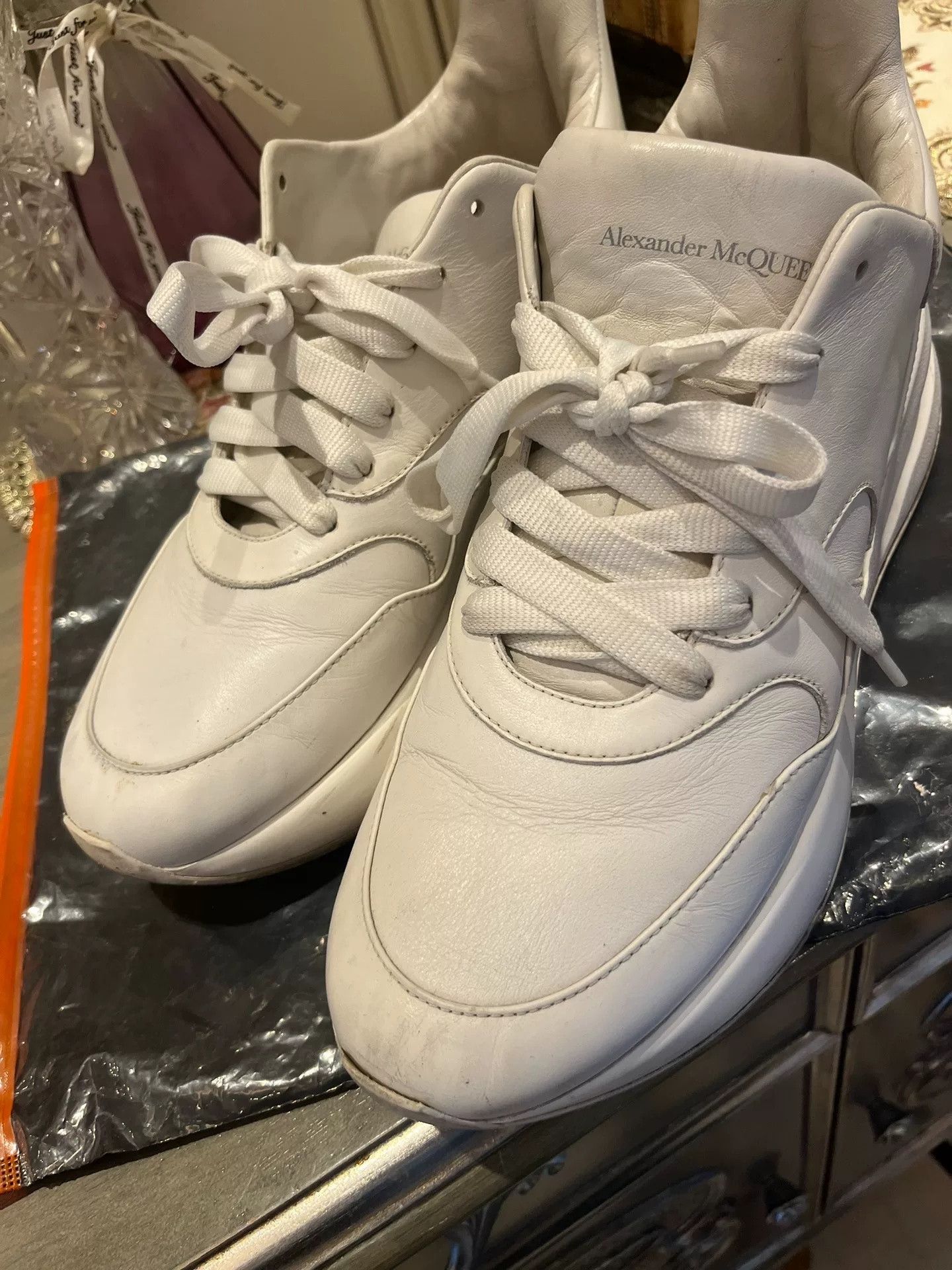 Alexander McQueen Alexander McQueen Sprint Runner White Dad Shoes Size US 9 / EU 42 - 6 Thumbnail
