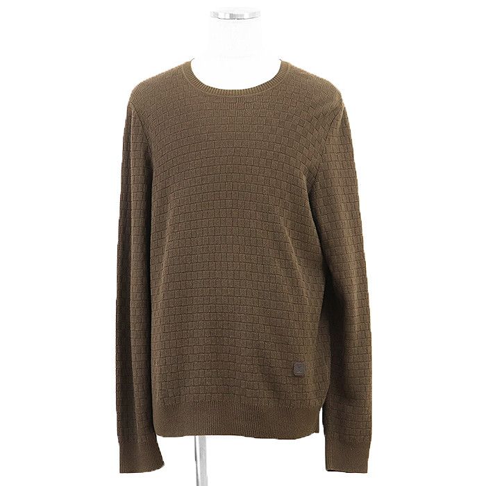 Louis Vuitton Louis Vuitton Louis Vuitton Damier Cotton Wool Knitwear Textile Tops DUTY FREE for USA Size ONE SIZE - 1 Thumbnail