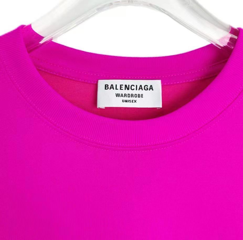 Balenciaga Balenciaga dragon fruit color logo short sleeved shirt Size M / US 6-8 / IT 42-44 - 6 Thumbnail