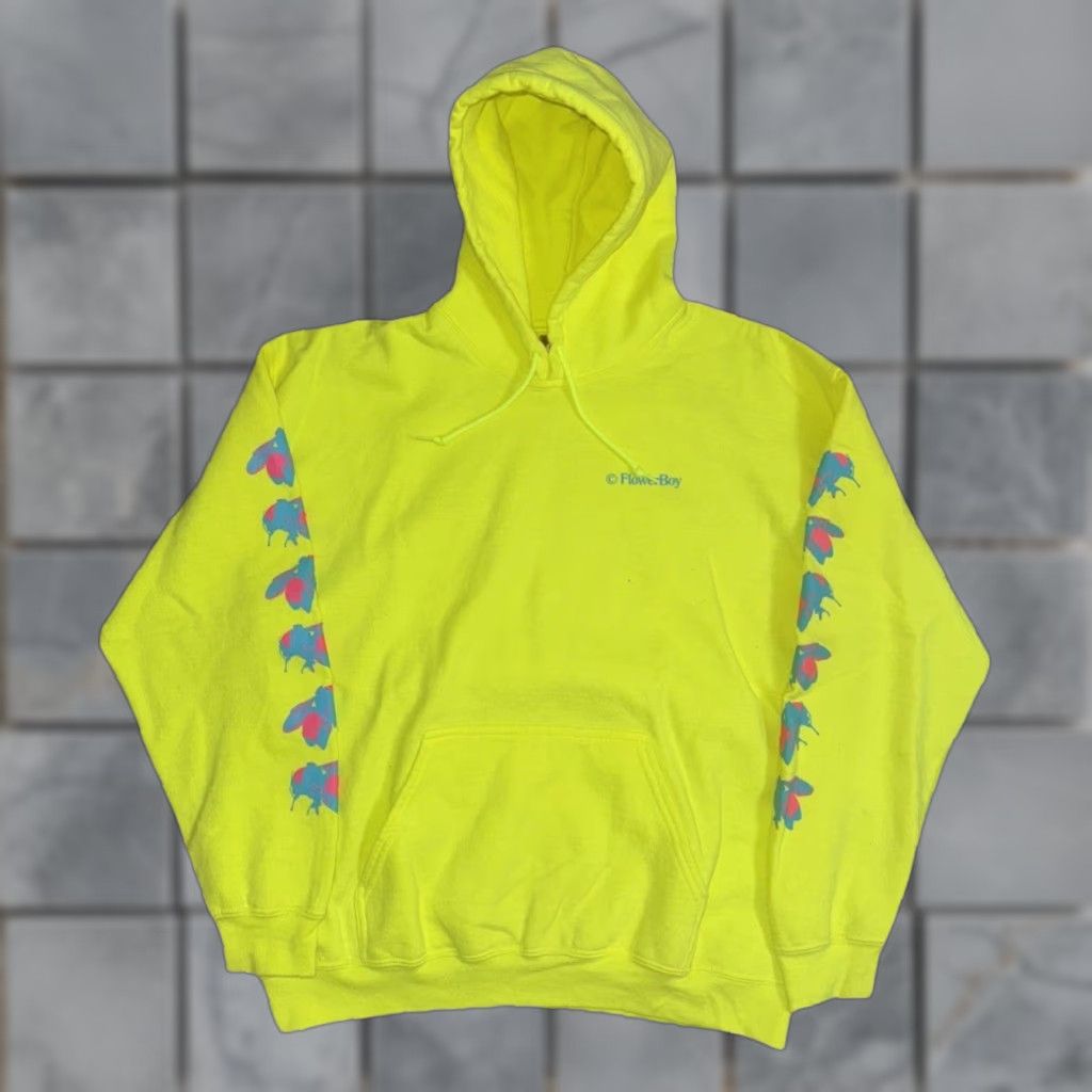Golf Wang VINTAGE Golf Wang Flower Boy Neon Green Hoodie L Mens 22x27 Graphic Print Boy Flower Boy Era 90s Size US L / EU 52-54 / 3 - 1 Thumbnail
