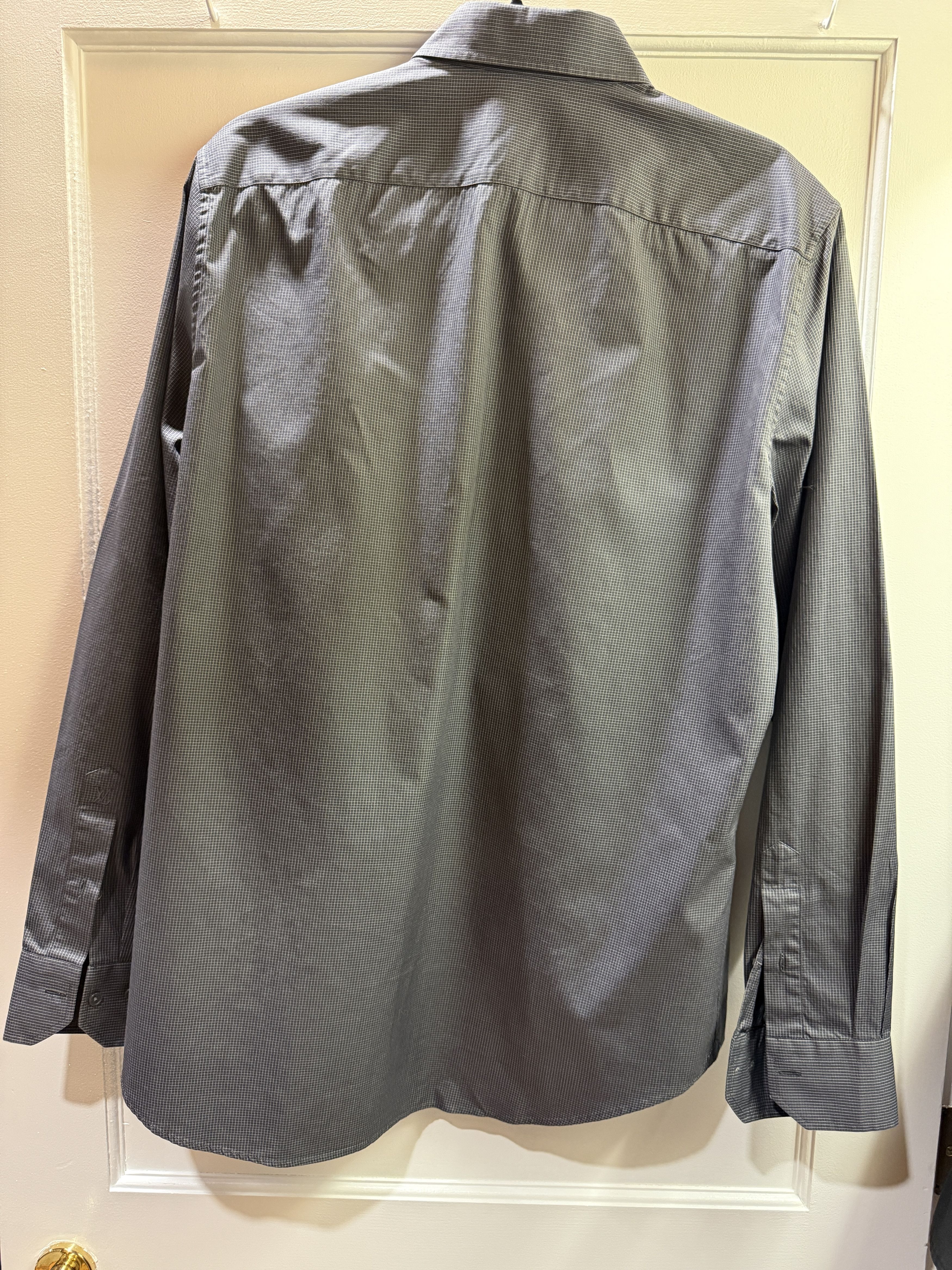 Louis Vuitton Louis Vuitton Grey Dress Shirt Size XL Size US XL / EU 56 / 4 - 4 Thumbnail