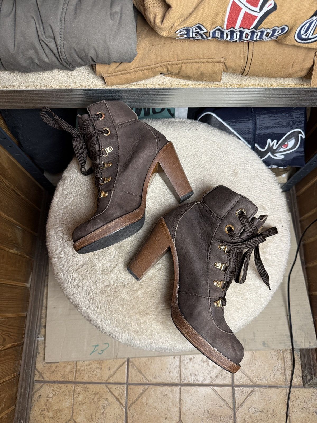Dolce & Gabbana D&G Dolce & Gabbana Vintage Brown Leather Boots Size US 8 / IT 38 - 3 Thumbnail