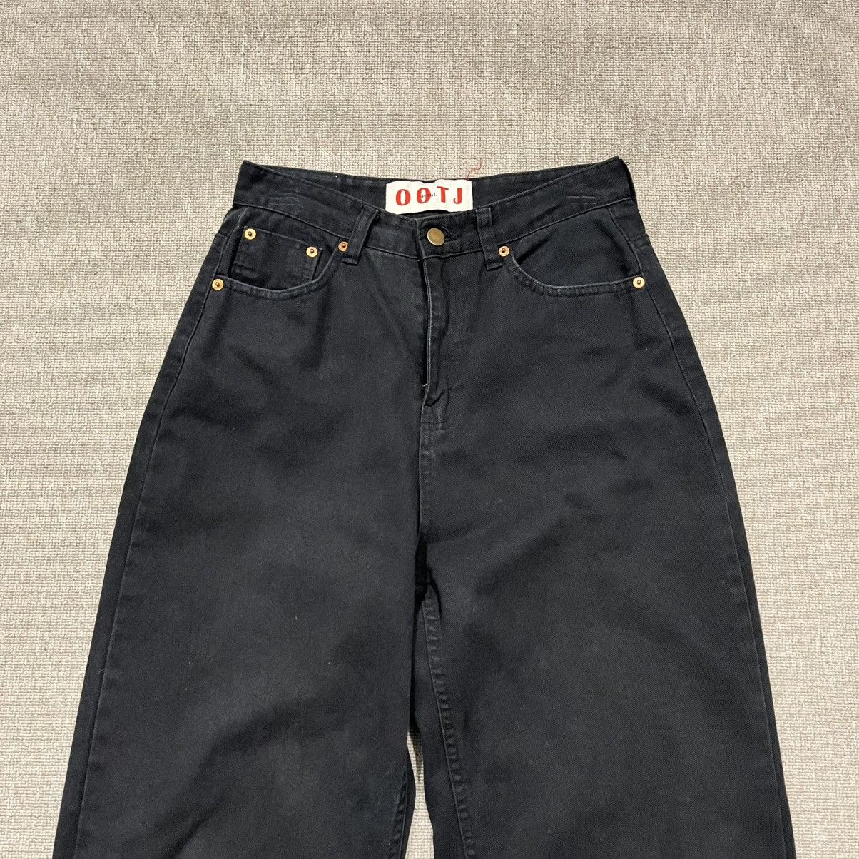 Other OOTJ Korea Black Denim Pants Size US 26 / EU 42 - 2 Thumbnail