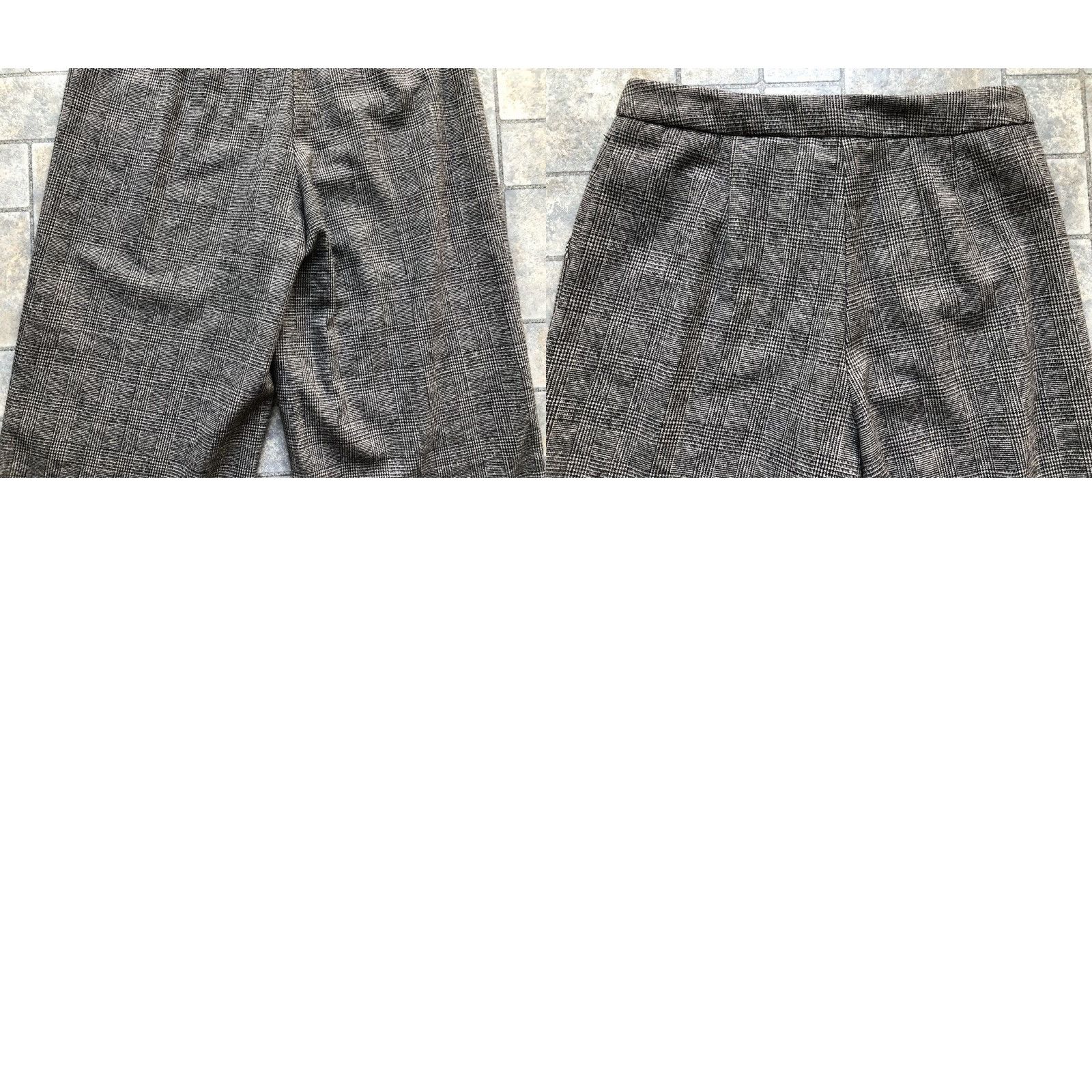 See U Soon Pants Women 04 Wool Polyester Cotton Multicolor Black White Casual Workwear Travel Party Hipster 90s Mens?