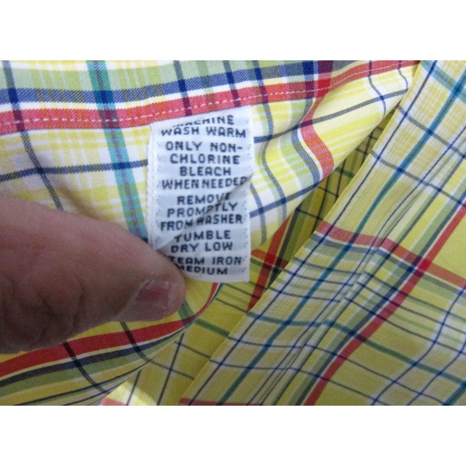 Ralph Lauren Ralph Lauren Shirt Mens XL Yellow Plaid Classic Fit Long Sleeve Logo Button Down Shirt Size US XL / EU 56 / 4 - 5 Thumbnail