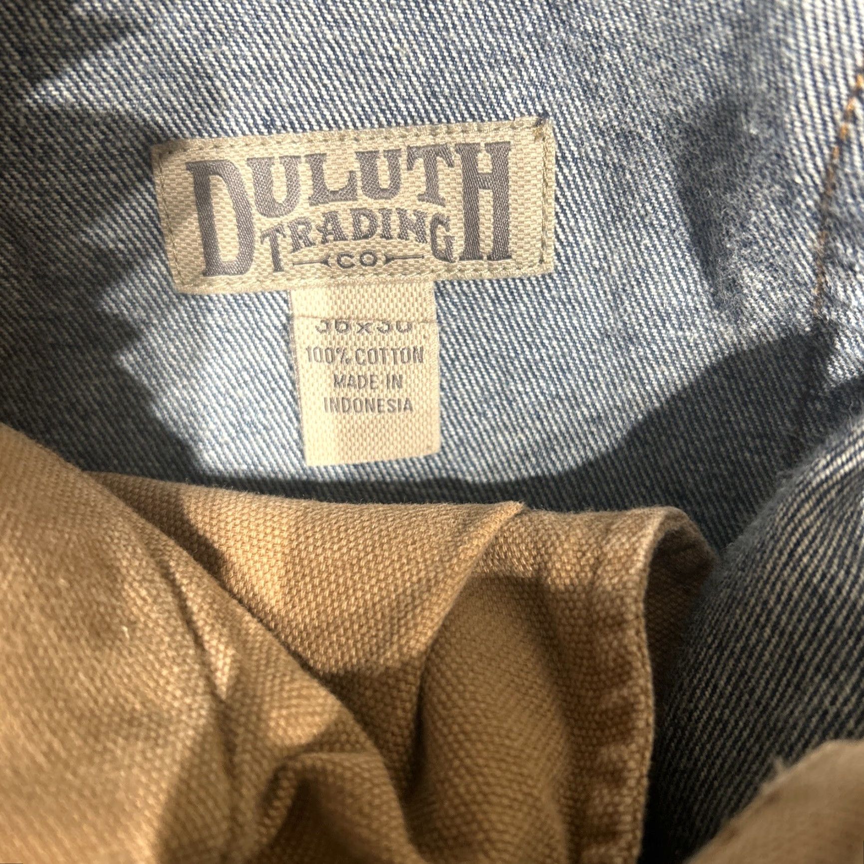 CO Duluth Trading Co Jeans Men 36 Blue Dark Wash Straight Work 36x30 Denim Cotton Relaxed Regular XS? Size US 36 / EU 52 - 5 Thumbnail