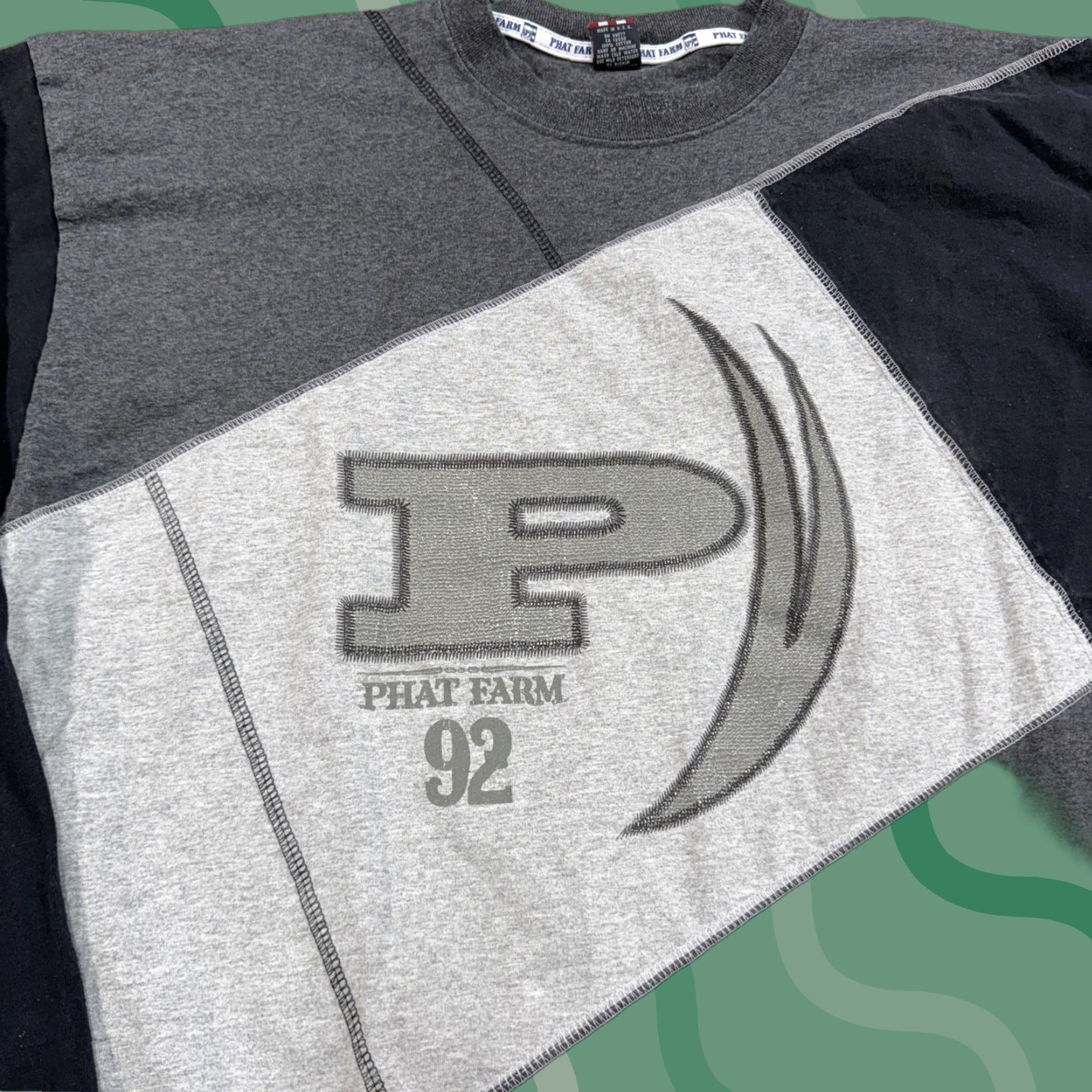 Phat Farm VINTAGE Phat Farm Mens XL Gray Graphic Print 90s Hip Hop Crew Neck Sweatshirt Shirt Size US XL / EU 56 / 4 - 1 Thumbnail
