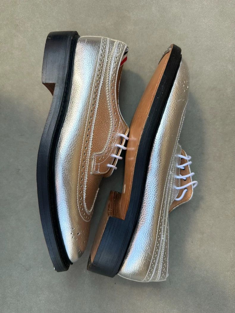 Thom Browne Thom Browne Silver cloth block carved leather shoes Size US 9 / EU 42 - 4 Thumbnail