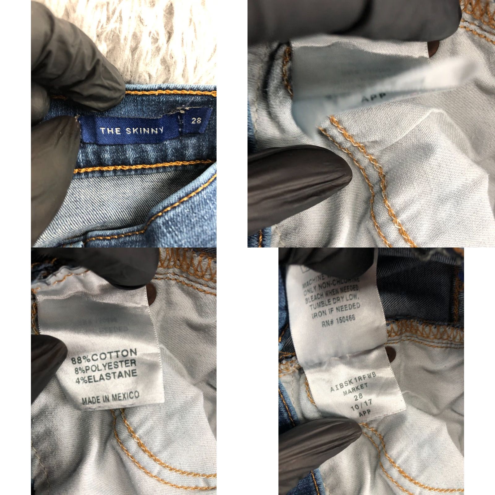 Vintage Hawthorn Jeans Skinny Size 28 Womens Medium Blue Denim Regular Rise 5-Pocket Classic American Hawthorn Size 28" / US 6 / IT 42 - 9 Thumbnail