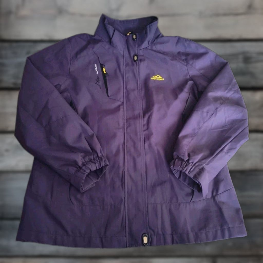 Vintage Outdoor Sport Women's Purple Ski Winter Jacket Oscillator Series Lined Sz M EUC Size M / US 6-8 / IT 42-44 - 1 Thumbnail