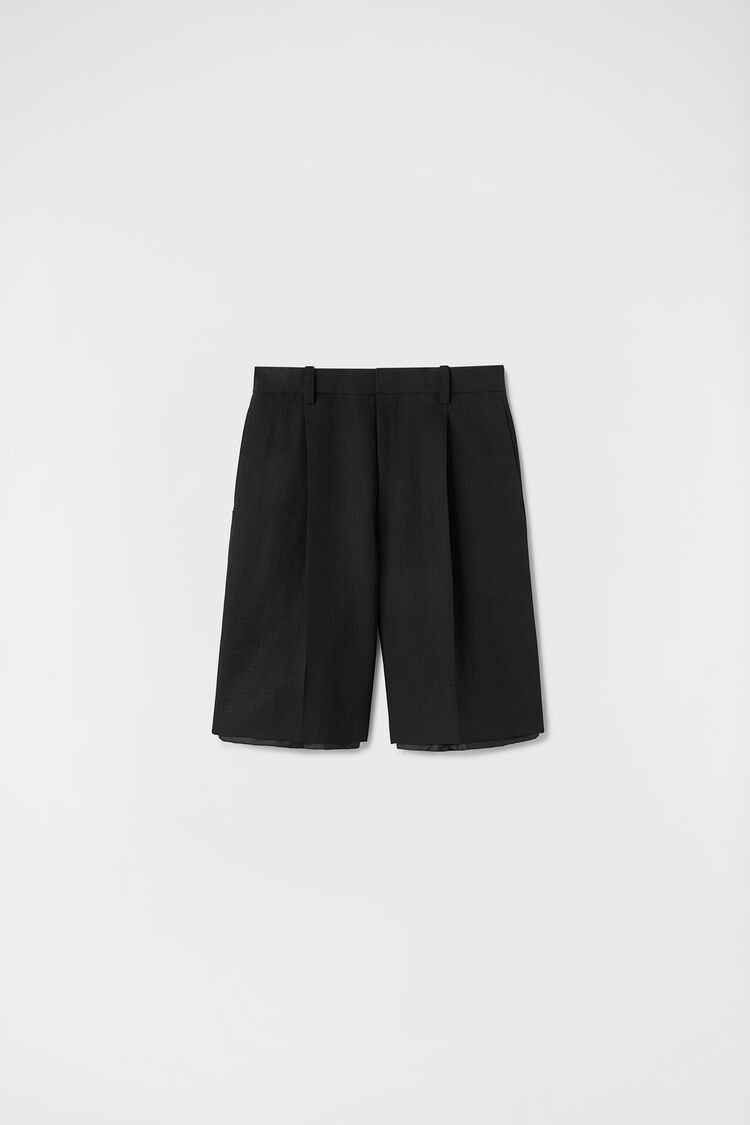 Jil Sander o1w1db10825 Trouser 94 Shorts in Black Size US 34 / EU 50 - 1 Thumbnail