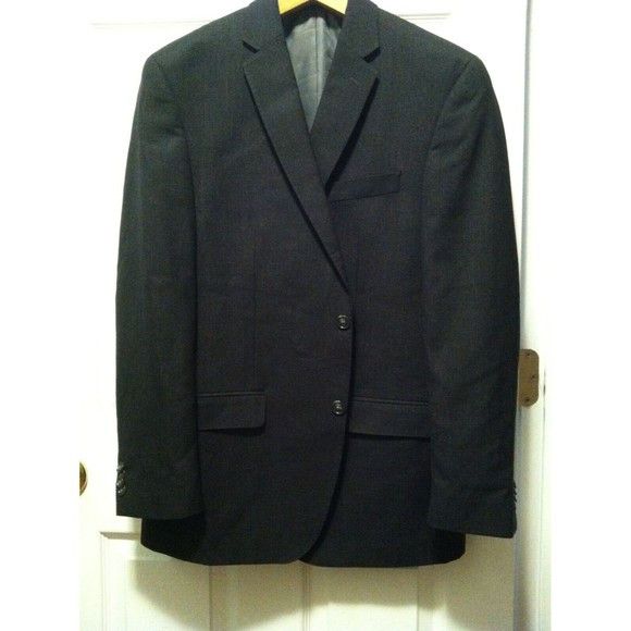 Sean John SEAN JOHN MEN'S NEW 68%PLYSTR 32%RAYON COAT BLAZER SIZE:42R Size 42R - 4 Thumbnail