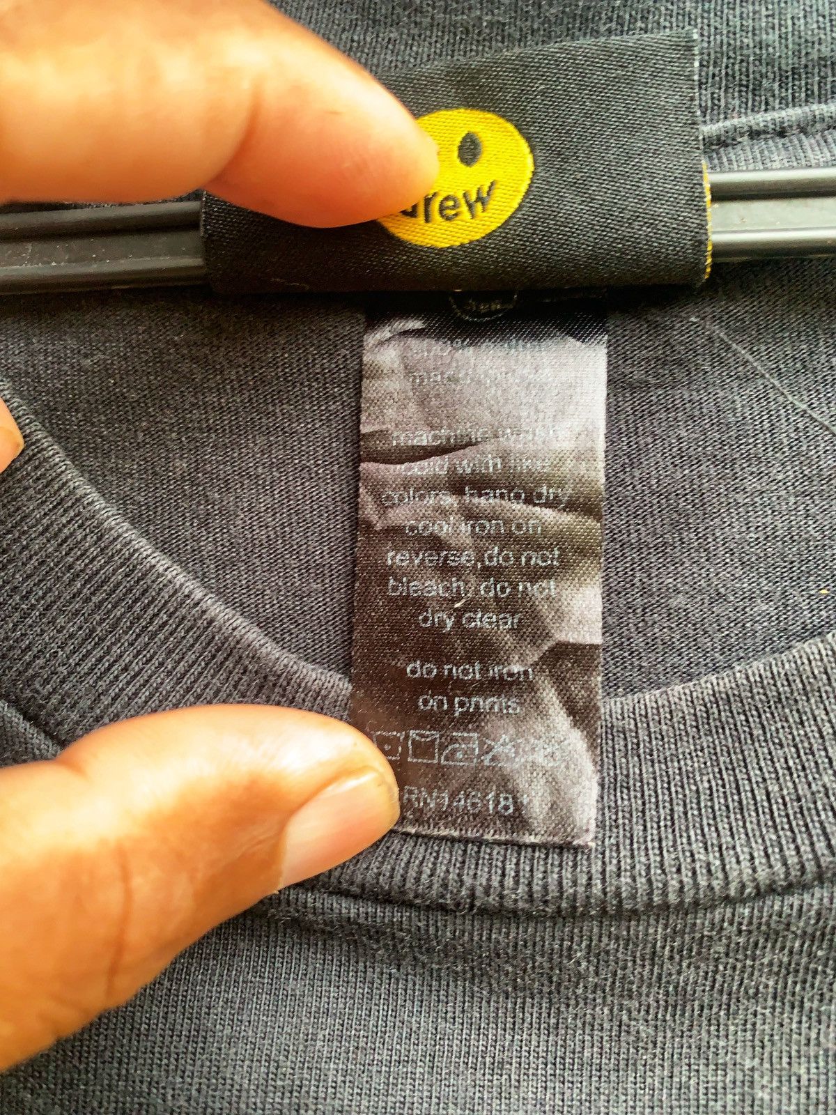 Drew House DREW Logo Black Tee. Size US XL / EU 56 / 4 - 6 Thumbnail