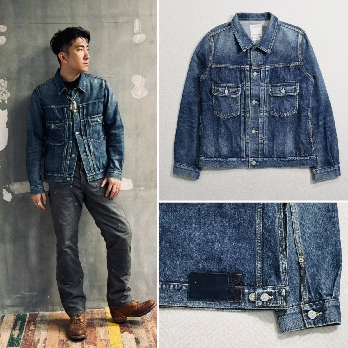 Visvim visvim SS 101 Denim JKT DMGD-1001 Size US M / EU 48-50 / 2 - 2 Thumbnail