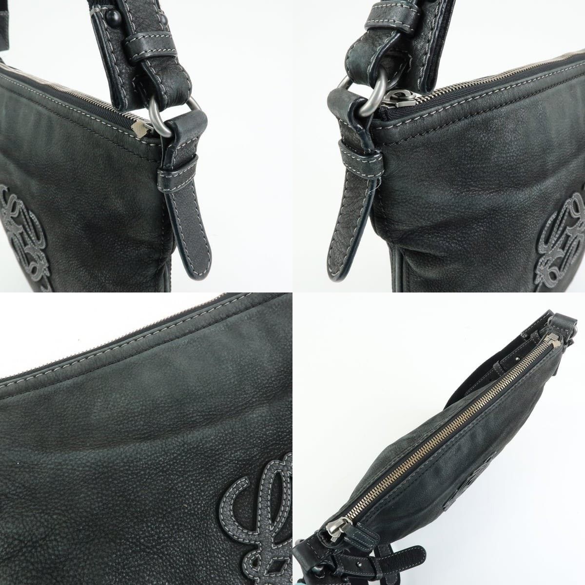 Loewe Loewe Anagram Calfskin Crossbody Bag Black Size ONE SIZE - 6 Thumbnail