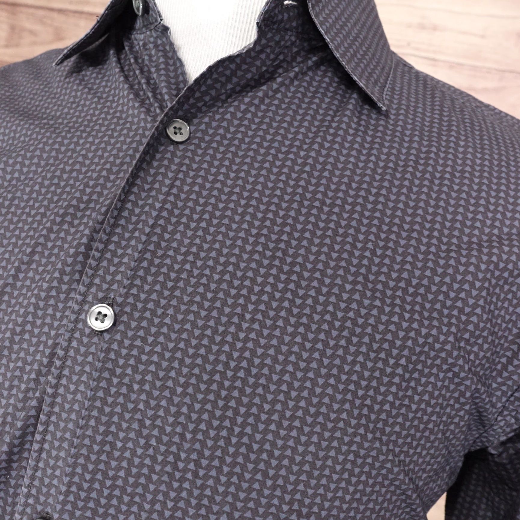 Gap GAP Slim Fit Geometric Long Sleeve Button-Up Shirt Mens Large Multicolor Size US L / EU 52-54 / 3 - 2 Thumbnail